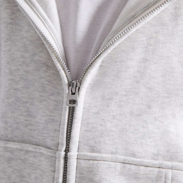 Heavy hoodie "Block" Grey Melange